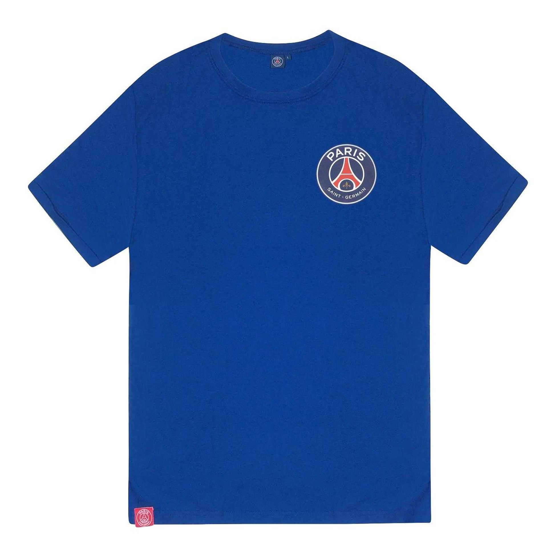 Blue - Back - Paris Saint Germain FC Mens Pyjama Set