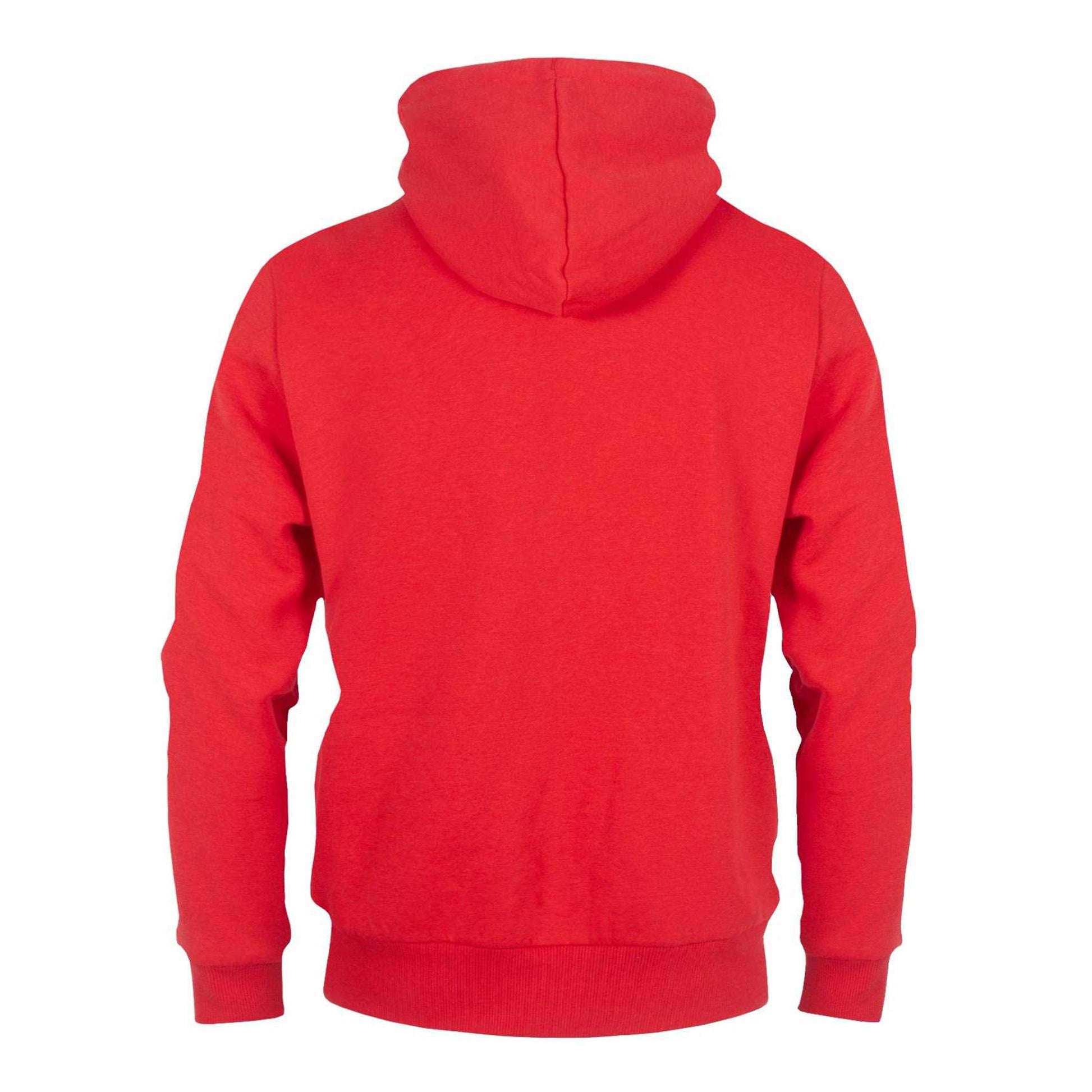 Red - Back - Arsenal FC Mens Crest Fleece Hoodie