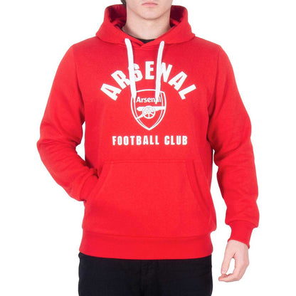 Red - Side - Arsenal FC Mens Crest Fleece Hoodie