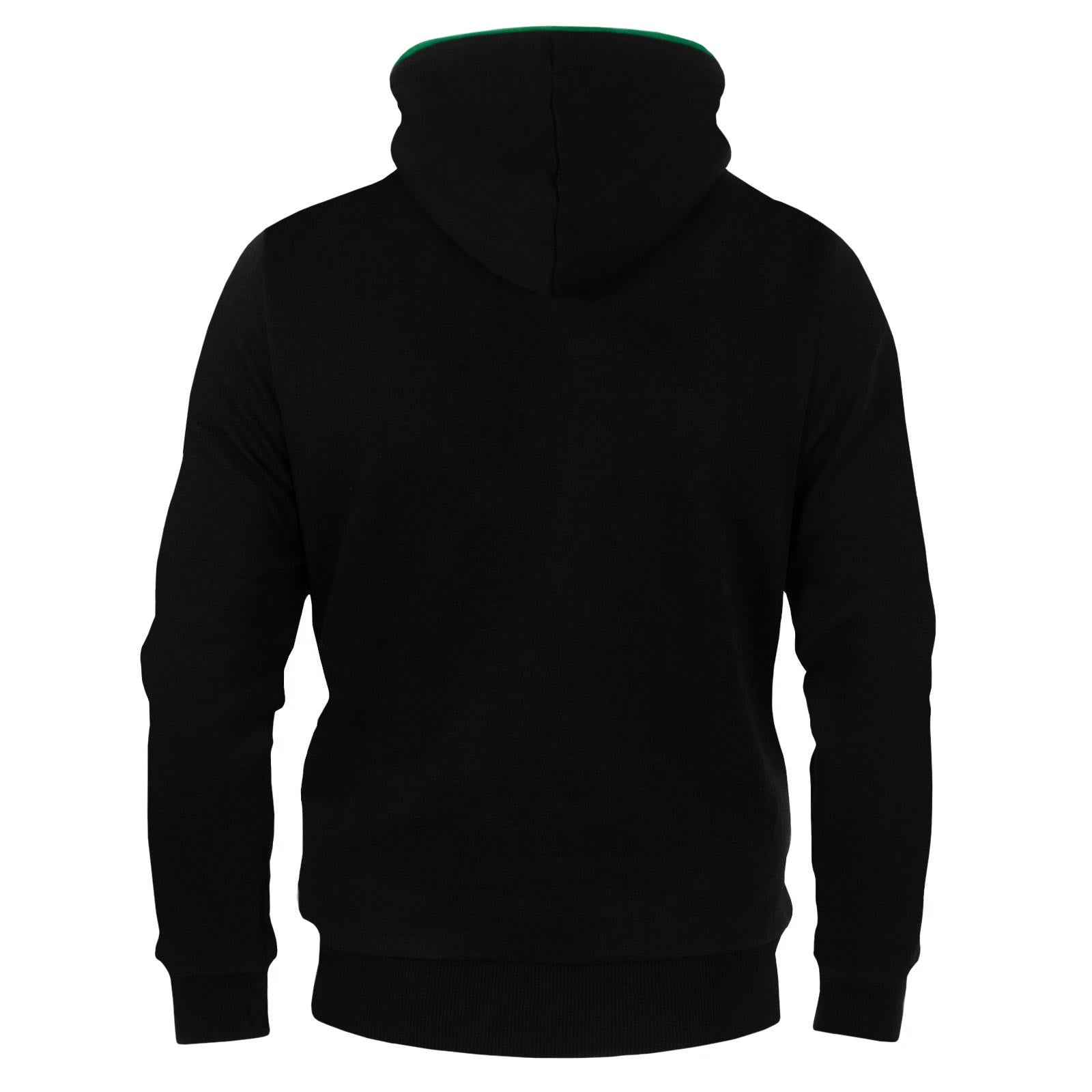 Black - Back - Celtic FC Mens Fleece Hoodie