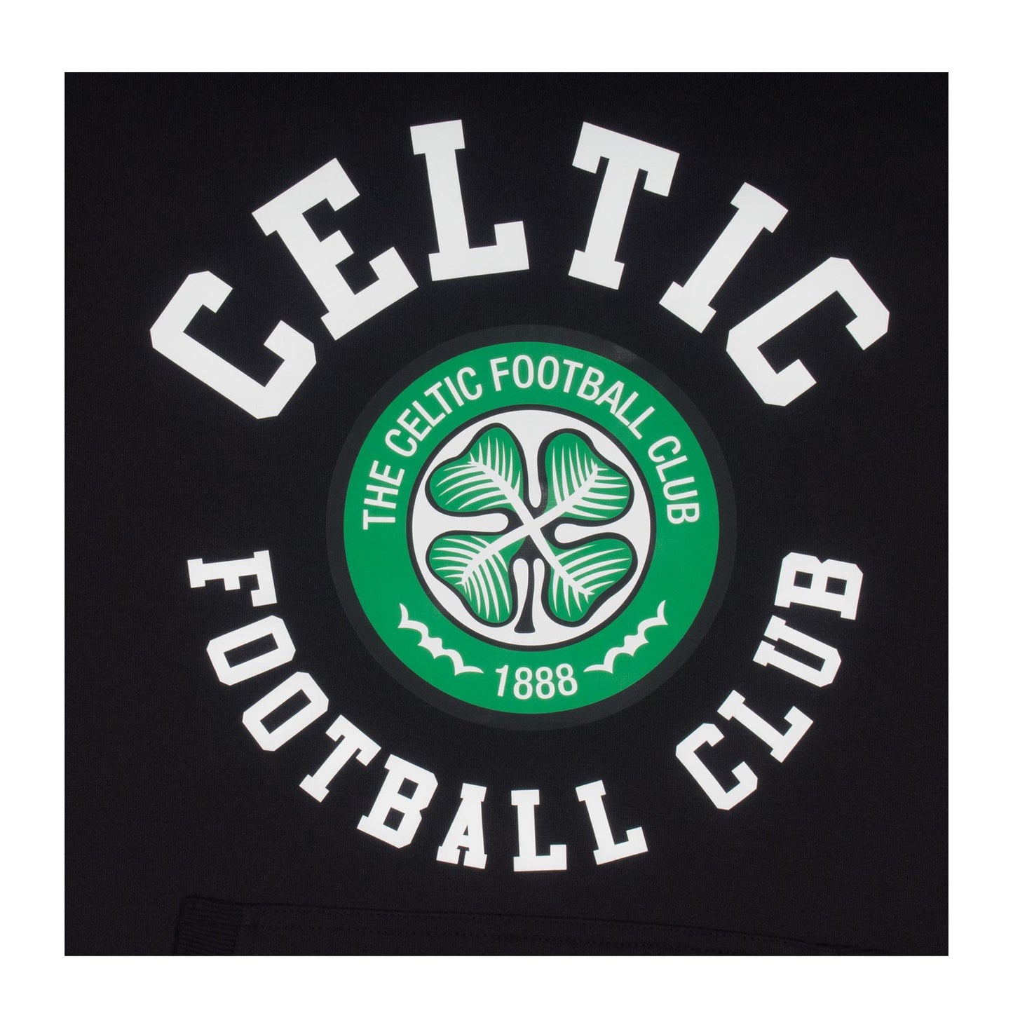 Black - Side - Celtic FC Mens Fleece Hoodie