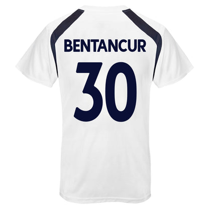 White - Front - Tottenham Hotspur FC Mens Bentancur 30 T-Shirt
