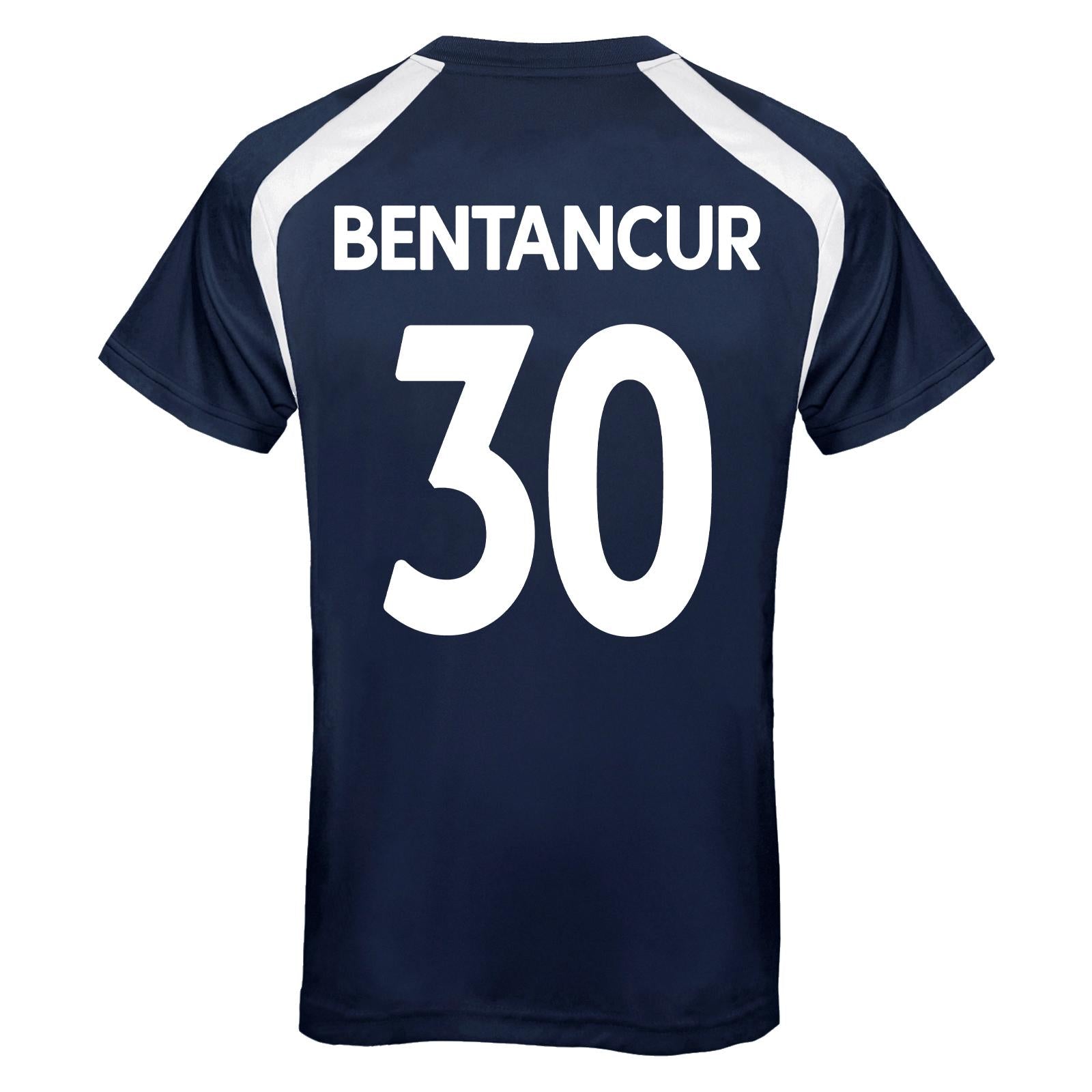 Navy - Front - Tottenham Hotspur FC Mens Bentancur 30 T-Shirt