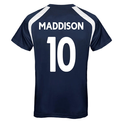 Navy - Front - Tottenham Hotspur FC Mens Maddison 10 T-Shirt