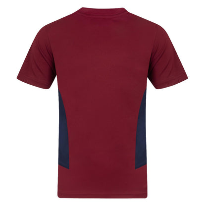 Claret - Back - West Ham United FC Mens Polyester T-Shirt