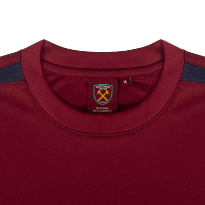 Claret - Side - West Ham United FC Mens Polyester T-Shirt