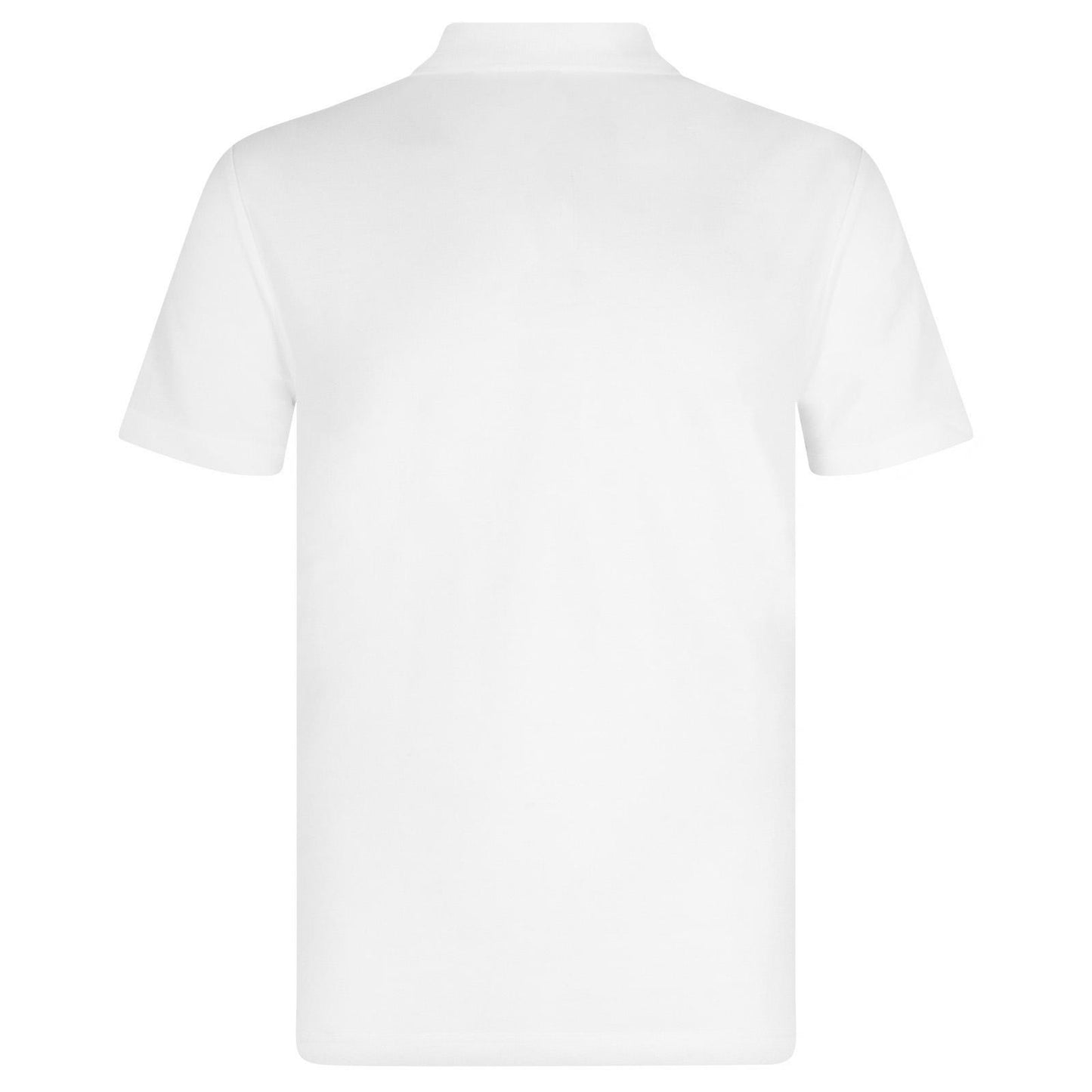 White - Back - Fan Originals Mens Leeds Polo Shirt