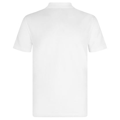 White - Back - Fan Originals Mens Leeds Polo Shirt