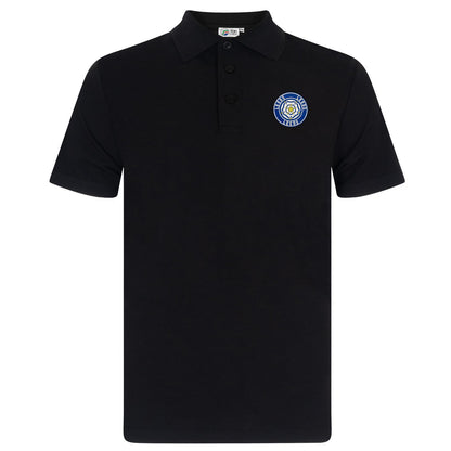 Black - Front - Fan Originals Mens Leeds Polo Shirt