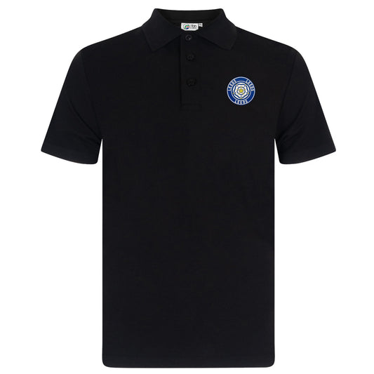 Black - Front - Fan Originals Mens Leeds Polo Shirt