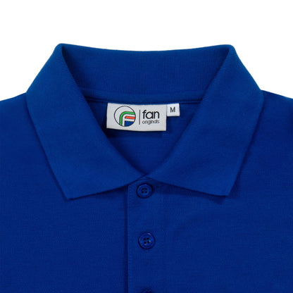 Royal Blue - Side - Fan Originals Mens Leeds Polo Shirt