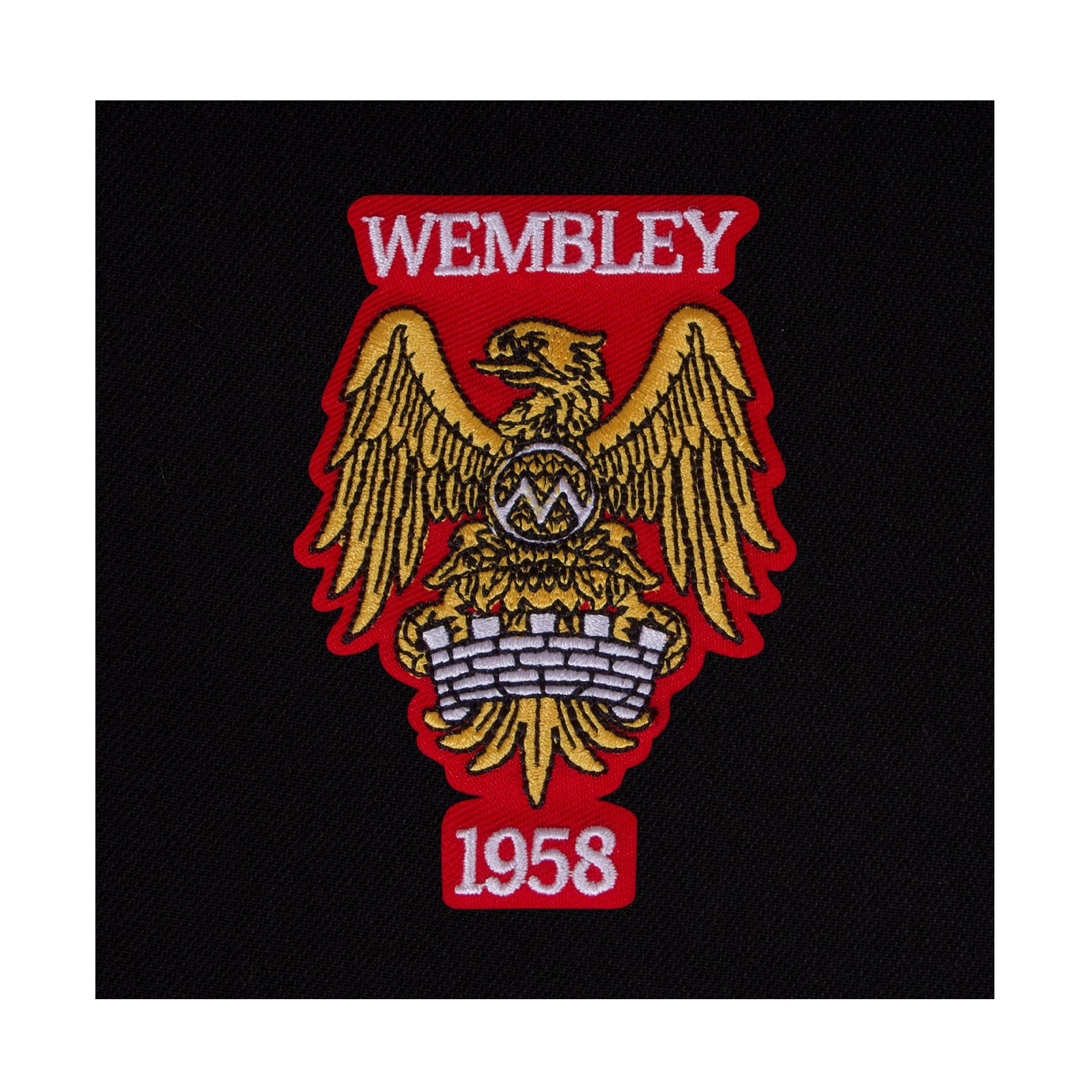 Black - Lifestyle - Fan Originals Mens Wembley 1958 Crest Polo Shirt