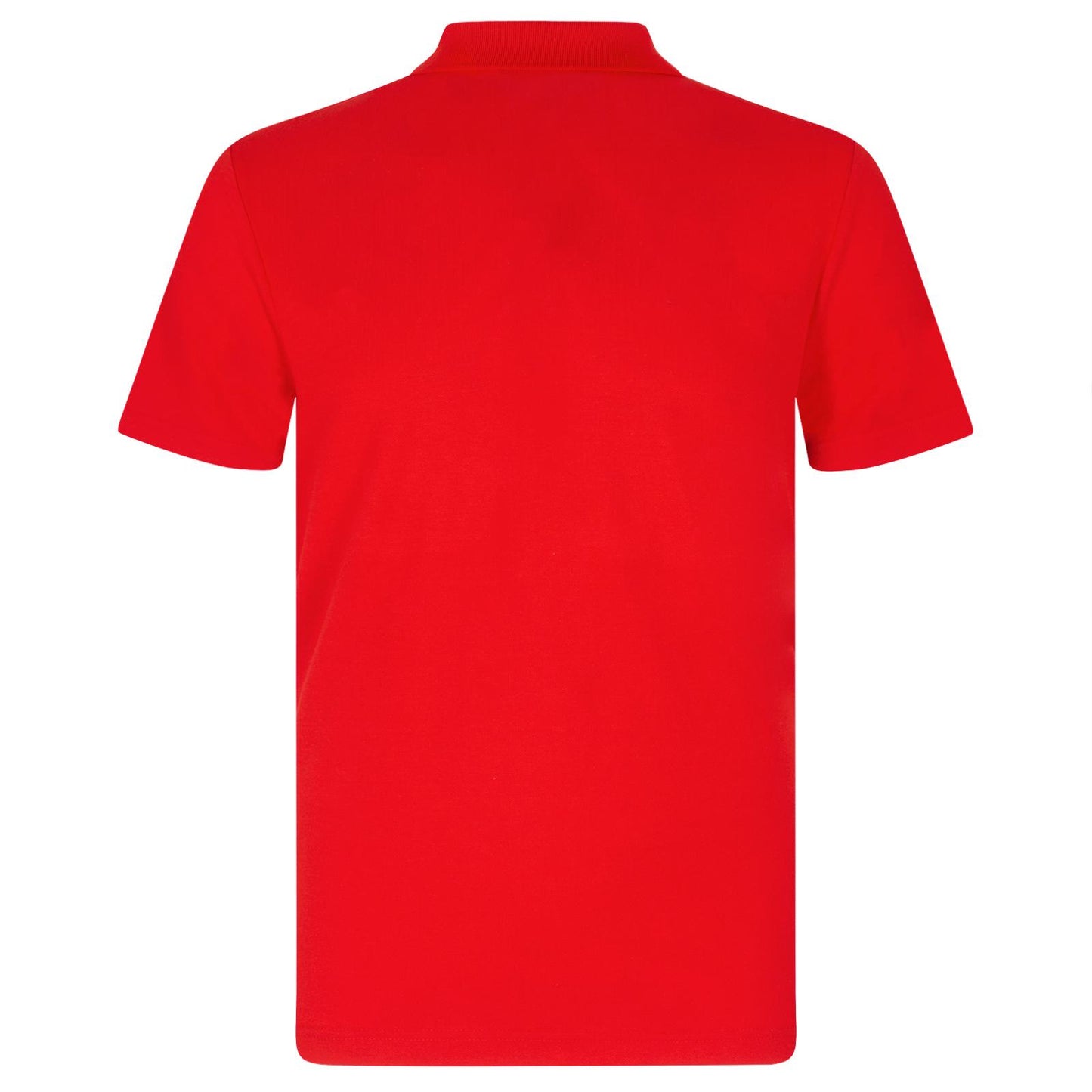 Red - Back - Fan Originals Mens Manchester Polo Shirt