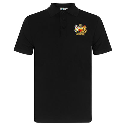 Black - Front - Fan Originals Mens Manchester Polo Shirt