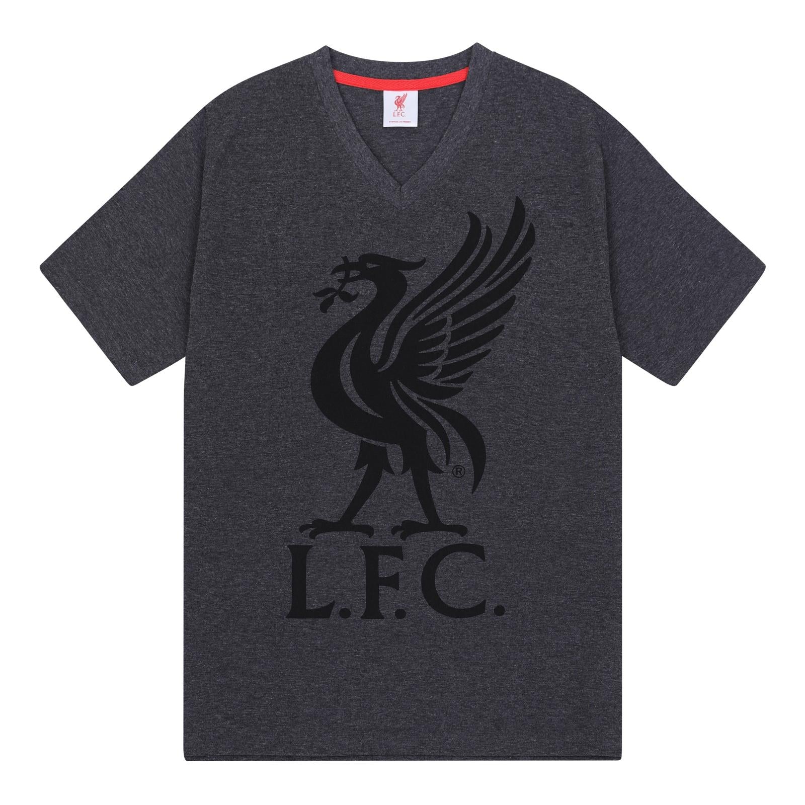 Grey - Pack Shot - Liverpool FC Mens Short Pyjama Set