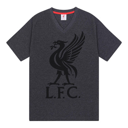 Grey - Pack Shot - Liverpool FC Mens Short Pyjama Set