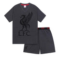 Grey - Front - Liverpool FC Mens Short Pyjama Set