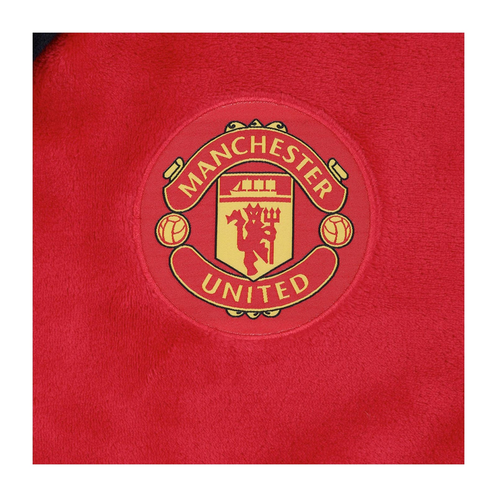 Red - Back - Manchester United FC Baby Crest Fleece Dressing Gown