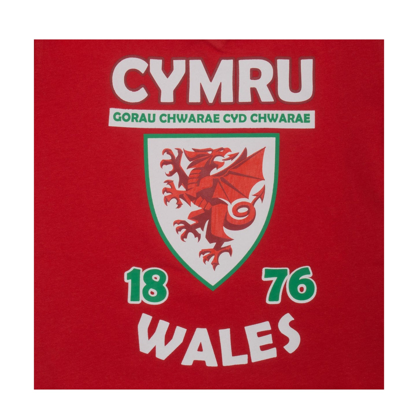 Red - Pack Shot - Wales Cymru Boys Short Pyjama Set