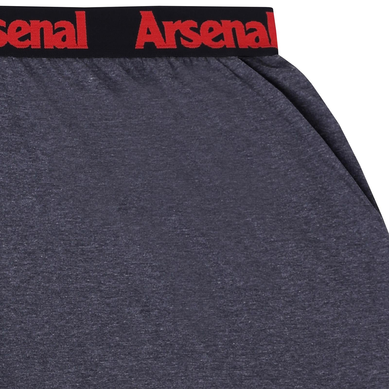 Grey - Pack Shot - Arsenal FC Mens Short Pyjama Set