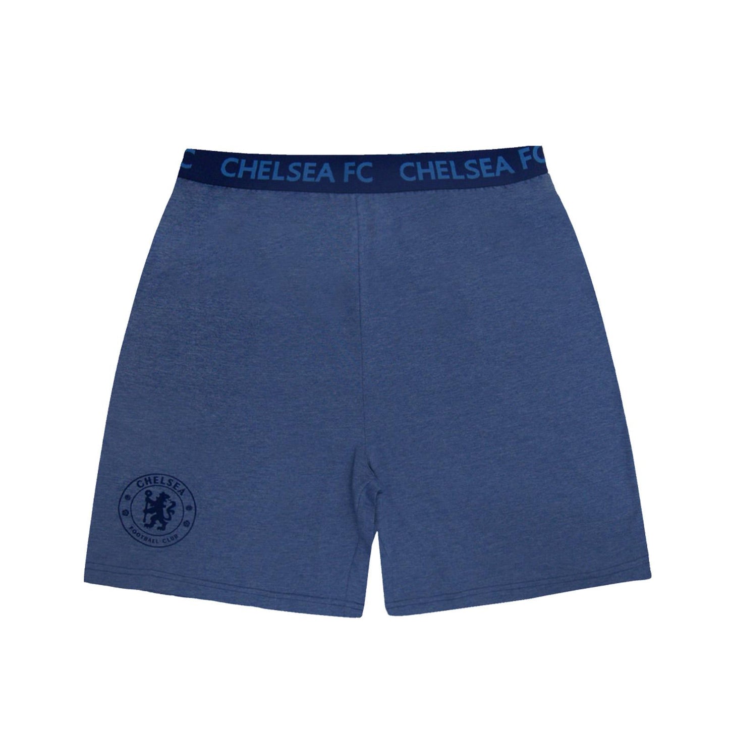 Blue Marl - Side - Chelsea FC Mens Short Pyjama Set