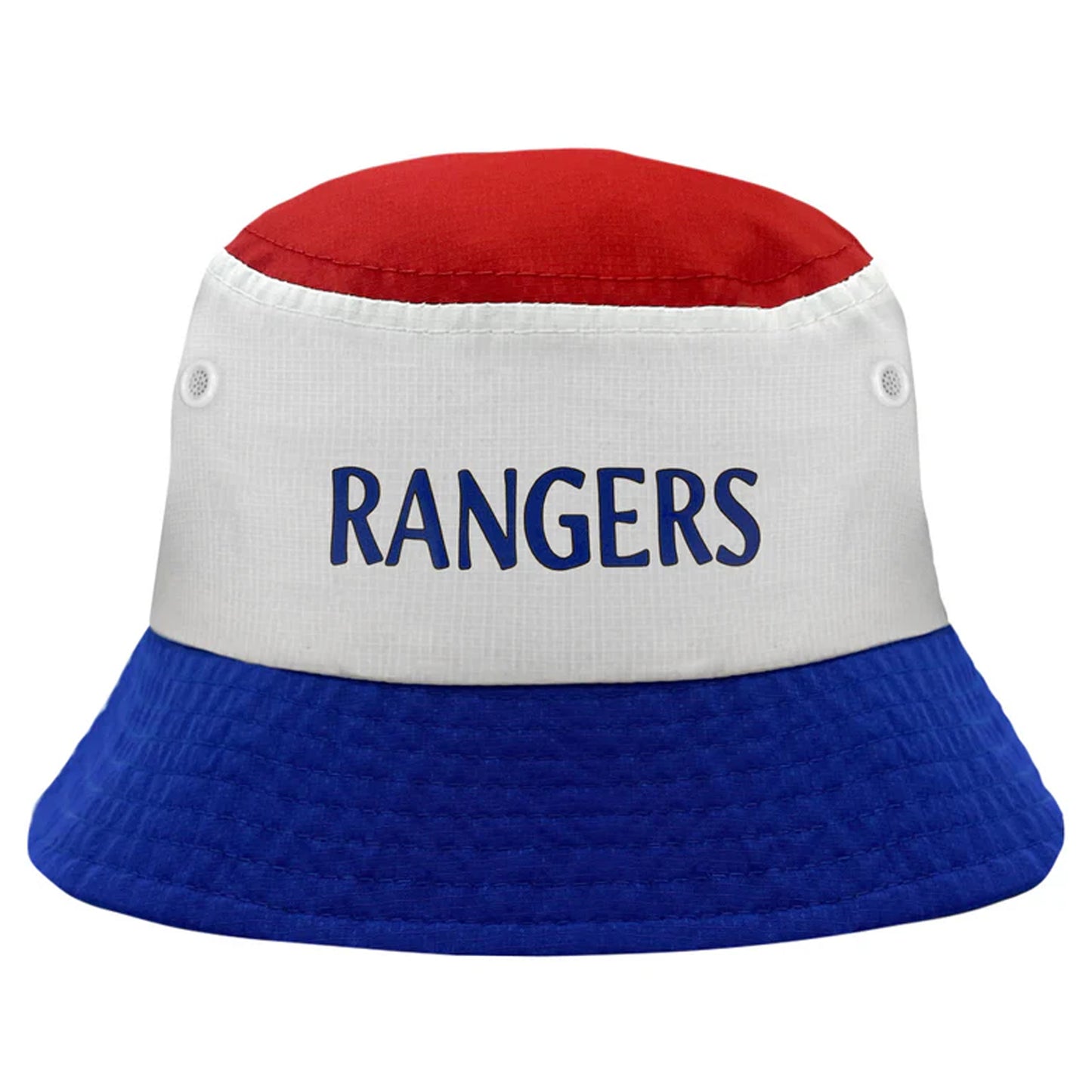 Red-White-Royal Blue - Front - Fan Originals Rangers Contrast Bucket Hat