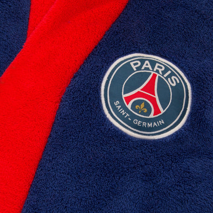 Blue - Back - Paris Saint Germain FC Boys Crest Fleece Dressing Gown