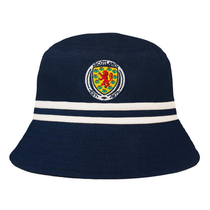Navy - Front - Scotland FA Cotton Bucket Hat