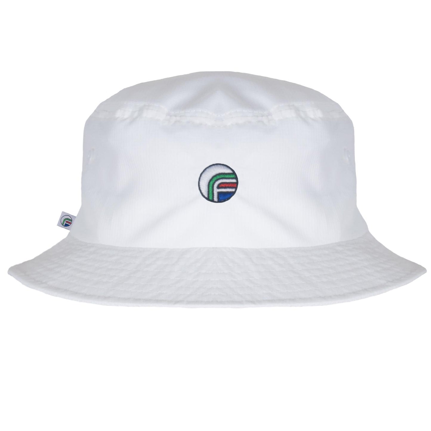 White - Front - Fan Originals Classic Embroidered Logo Bucket Hat