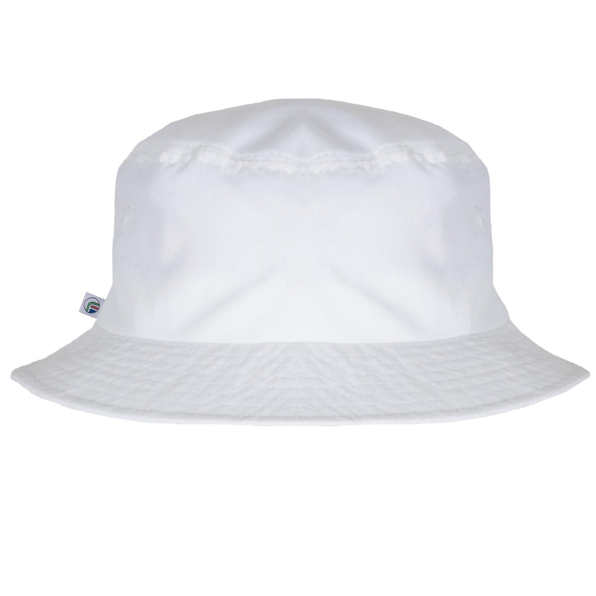 White - Back - Fan Originals Classic Embroidered Logo Bucket Hat