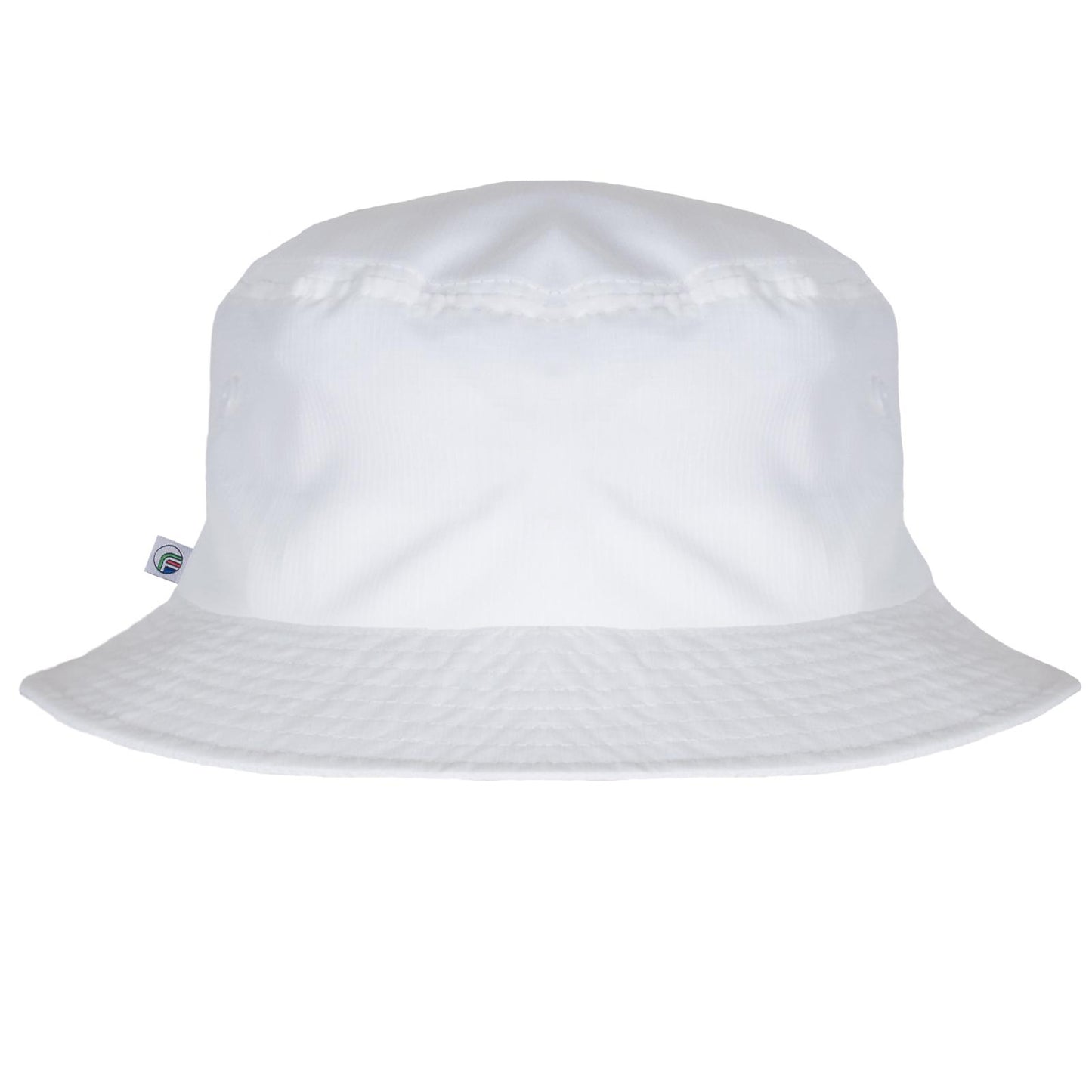 White - Back - Fan Originals Classic Embroidered Logo Bucket Hat