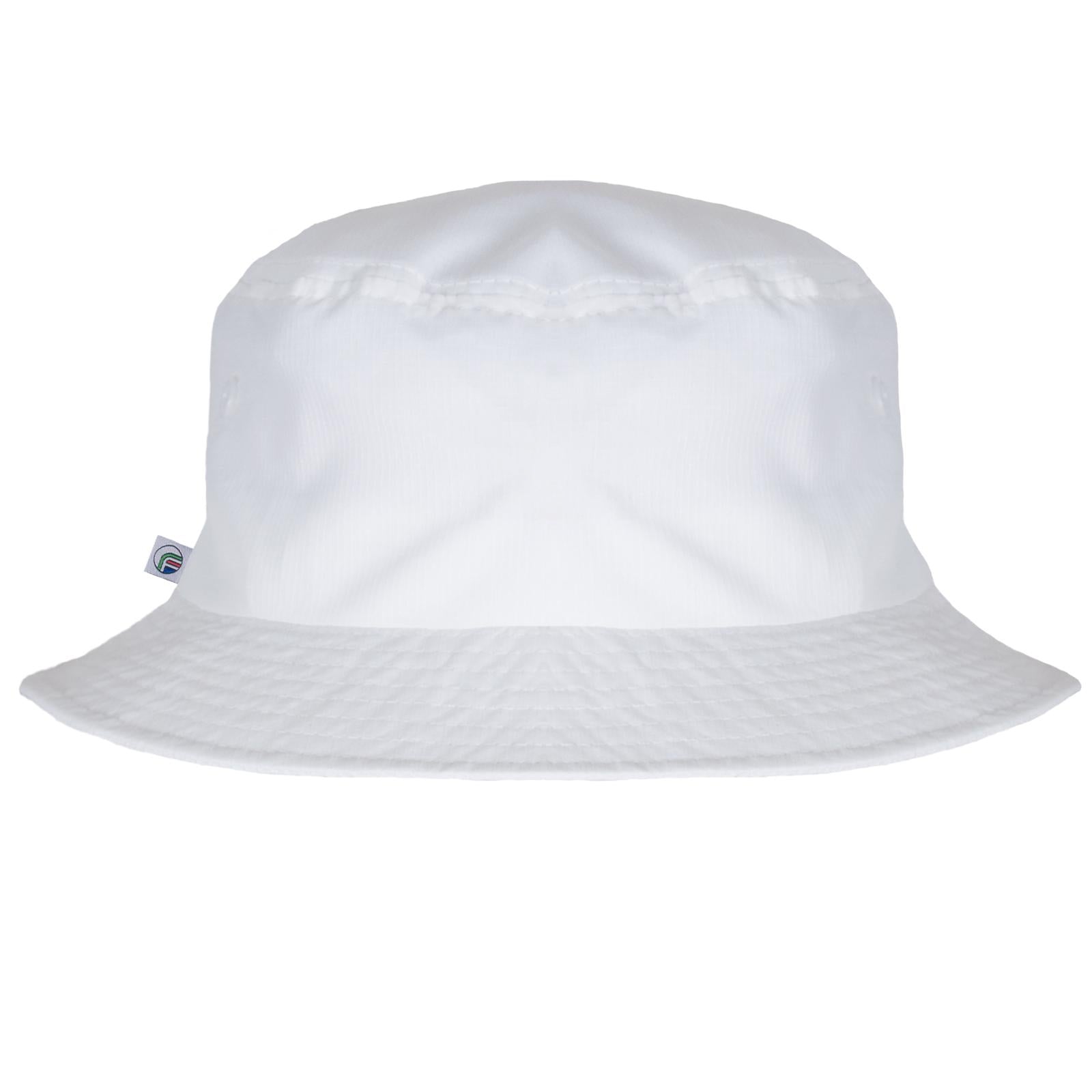 White - Back - Fan Originals Classic Embroidered Logo Bucket Hat