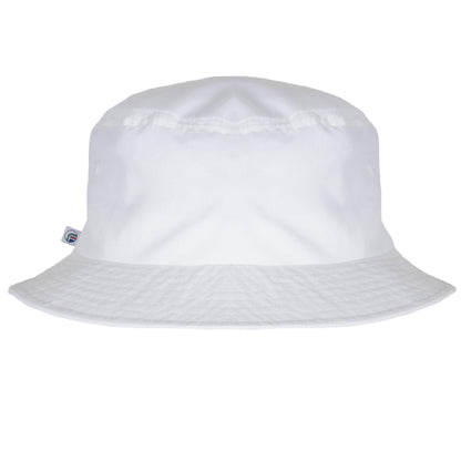 White - Back - Fan Originals Classic Embroidered Logo Bucket Hat