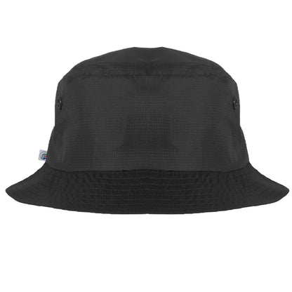 Black - Back - Fan Originals Classic Embroidered Logo Bucket Hat
