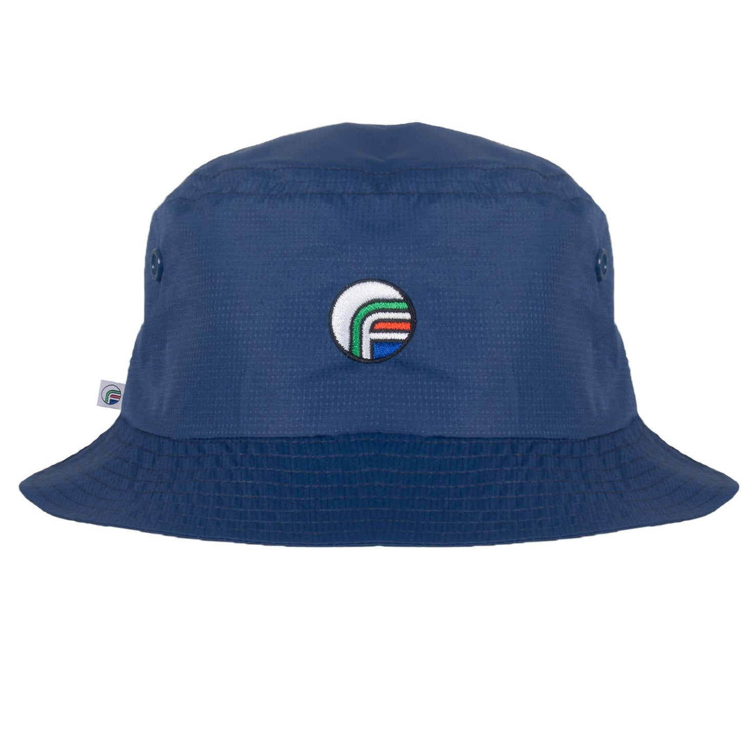 Navy Blue - Front - Fan Originals Classic Embroidered Logo Bucket Hat