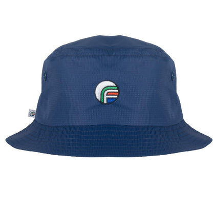 Navy Blue - Front - Fan Originals Classic Embroidered Logo Bucket Hat