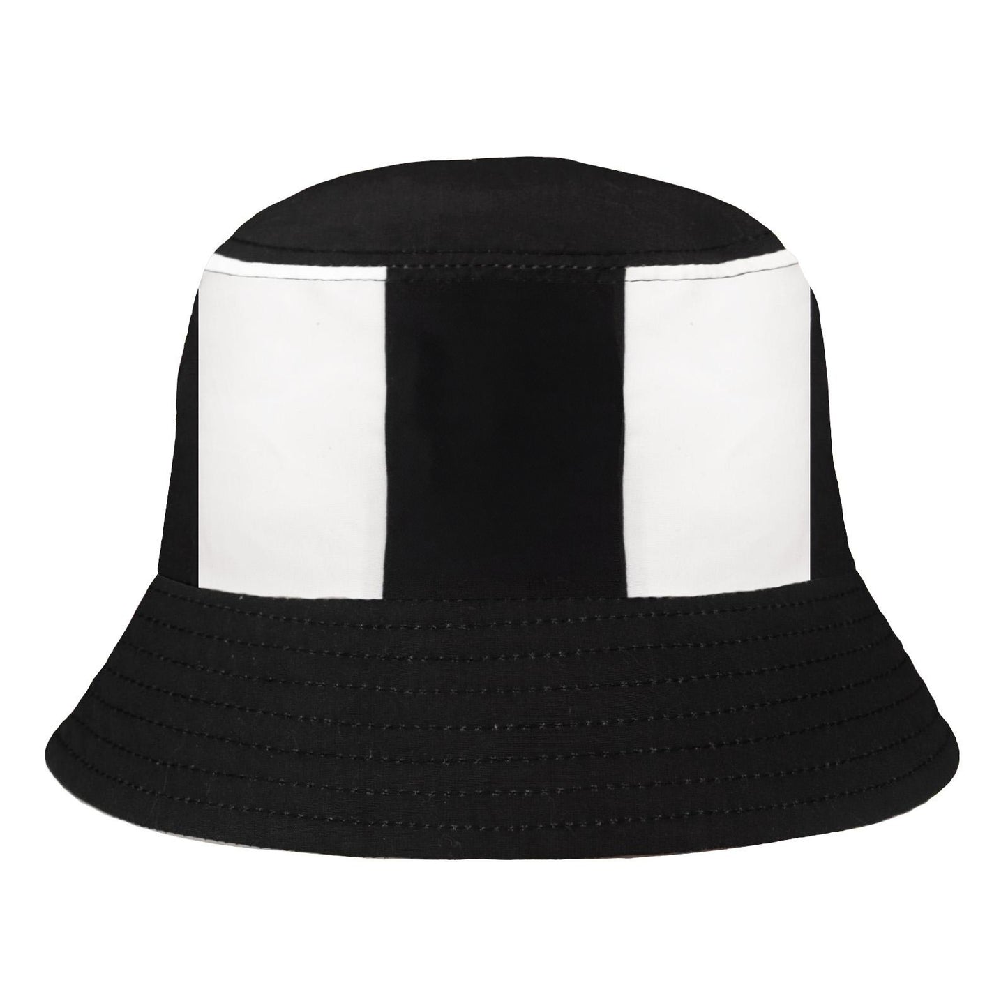 Black-White - Back - Fan Originals Newcastle Embroidered Bucket Hat