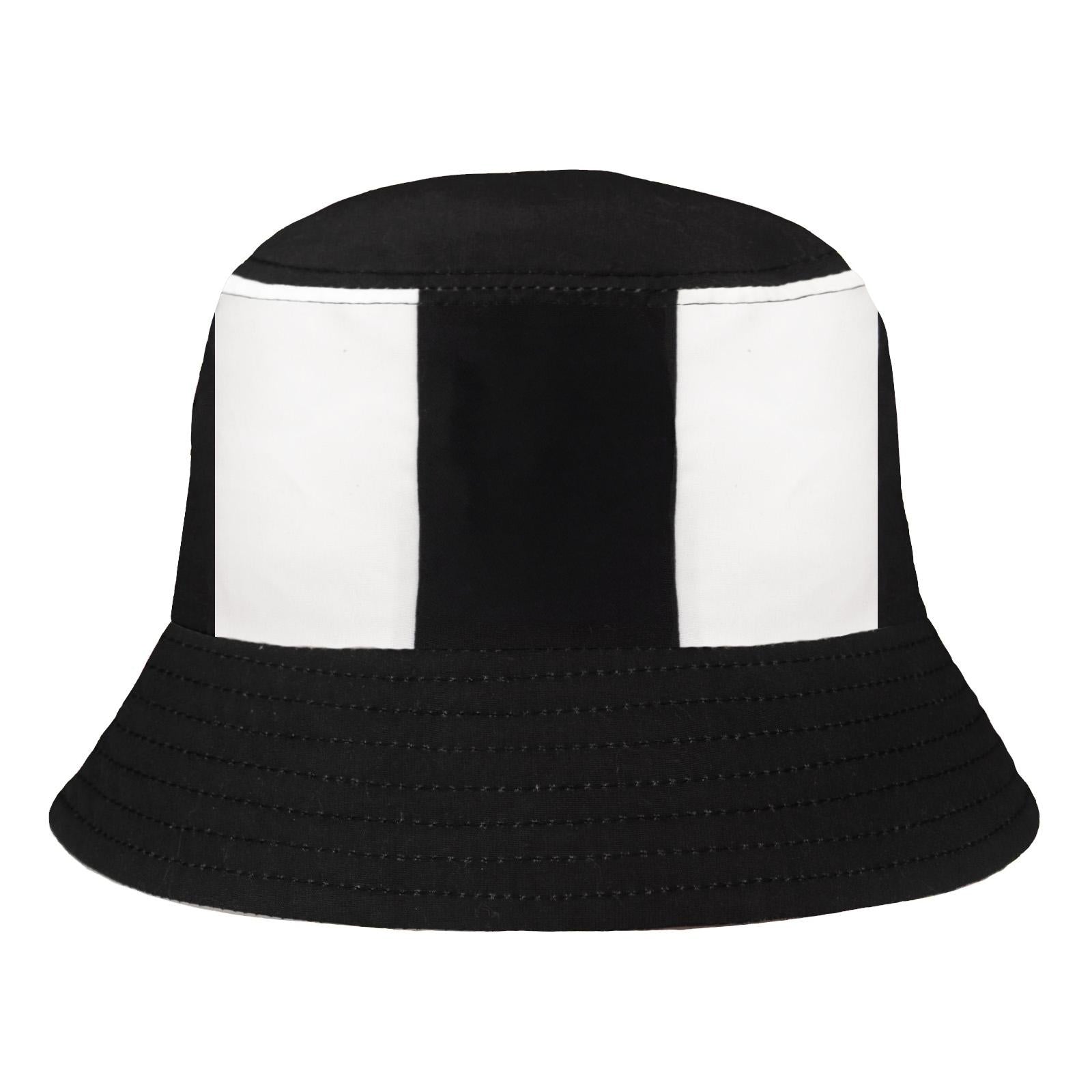 Black-White - Back - Fan Originals Newcastle Embroidered Bucket Hat