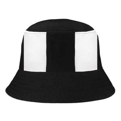 Black-White - Back - Fan Originals Newcastle Embroidered Bucket Hat