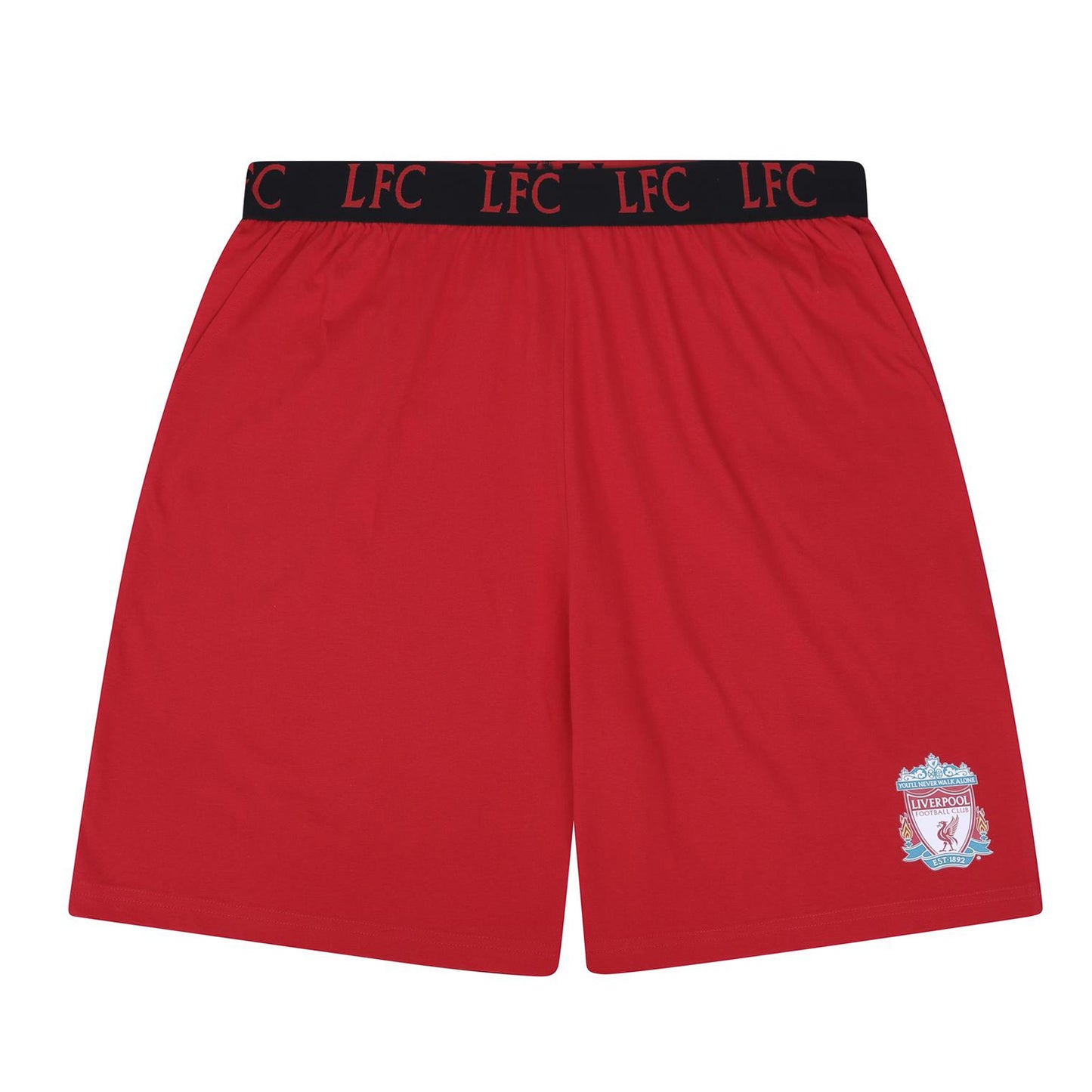 Red - Side - Liverpool FC Mens Short Pyjama Set