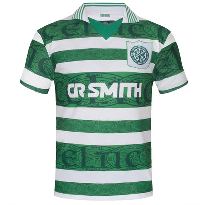 Green - Front - Celtic FC Mens 1996 Retro Home Shirt