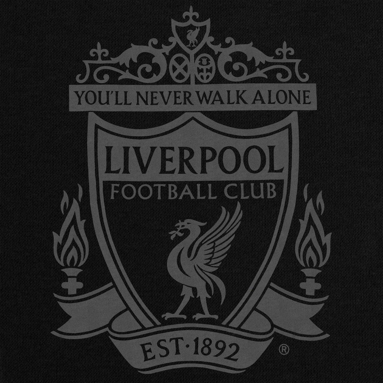 Black - Back - Liverpool FC Mens Crest Sweatshirt
