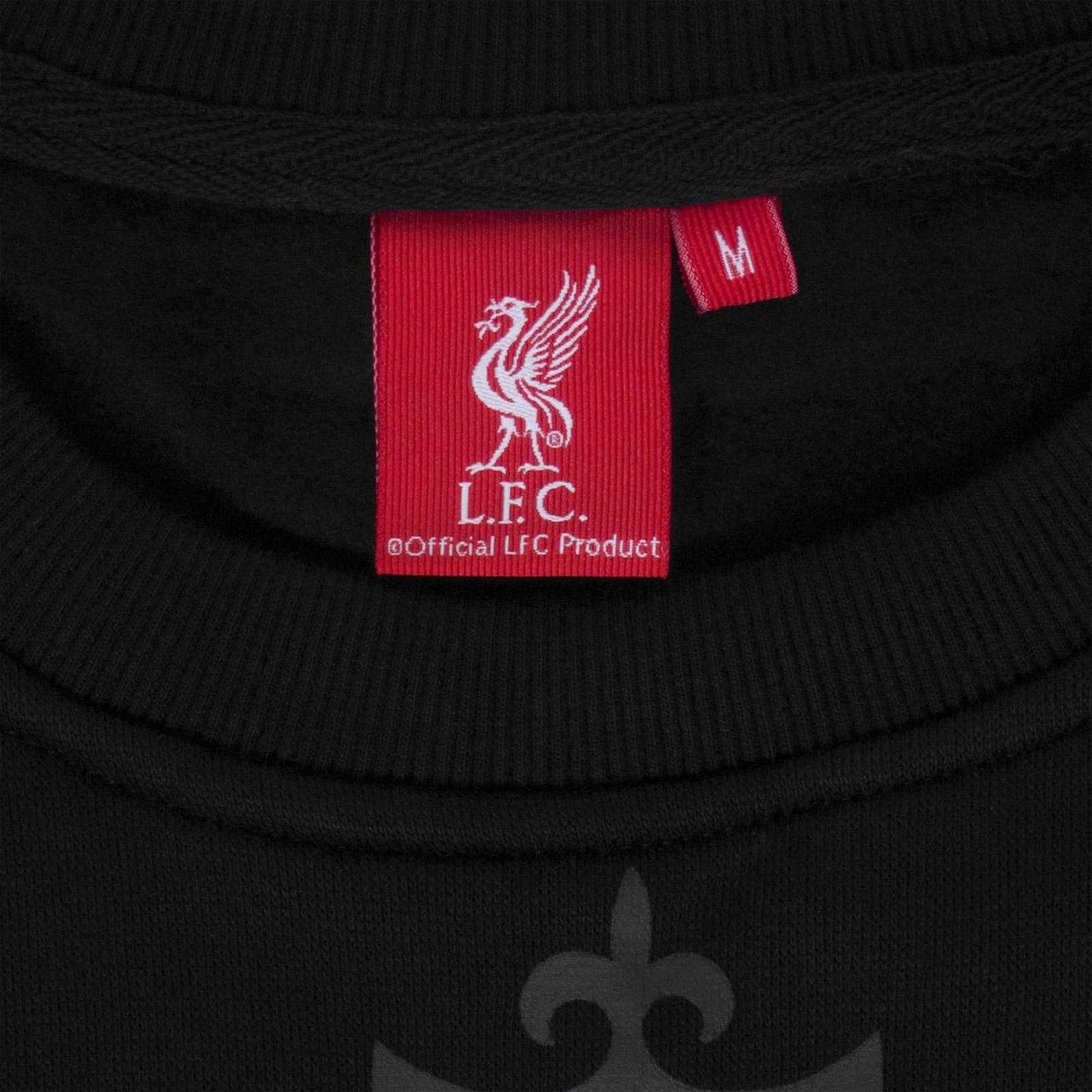 Black - Side - Liverpool FC Mens Crest Sweatshirt