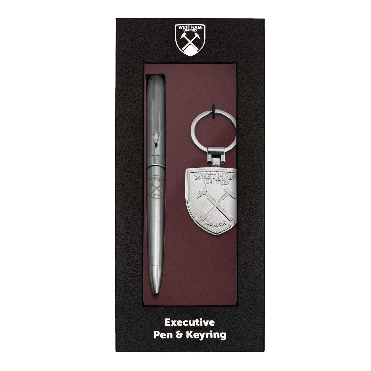 Silver - Front - West Ham United FC Crest Pen Set