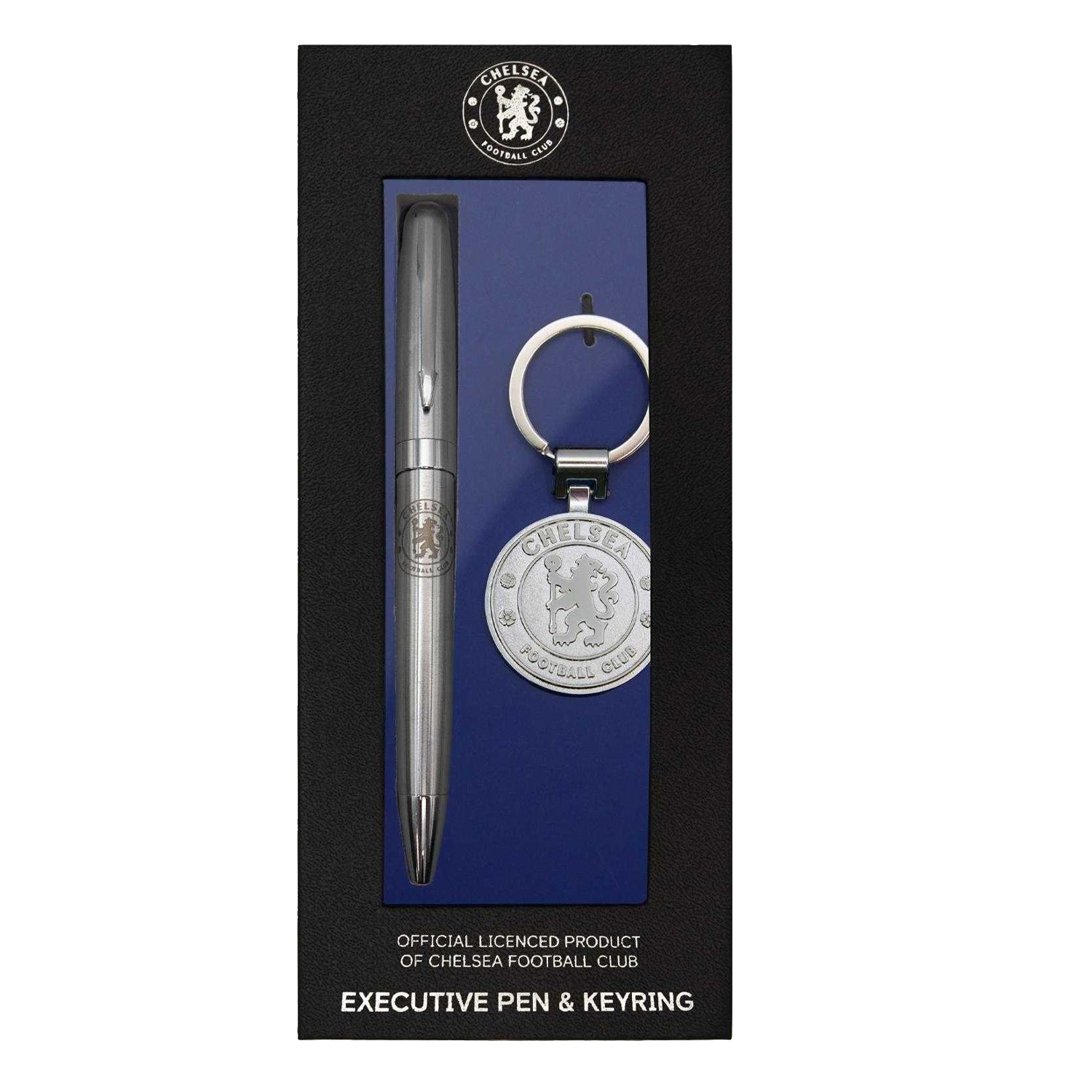 Silver - Front - Chelsea FC Crest Pen Set