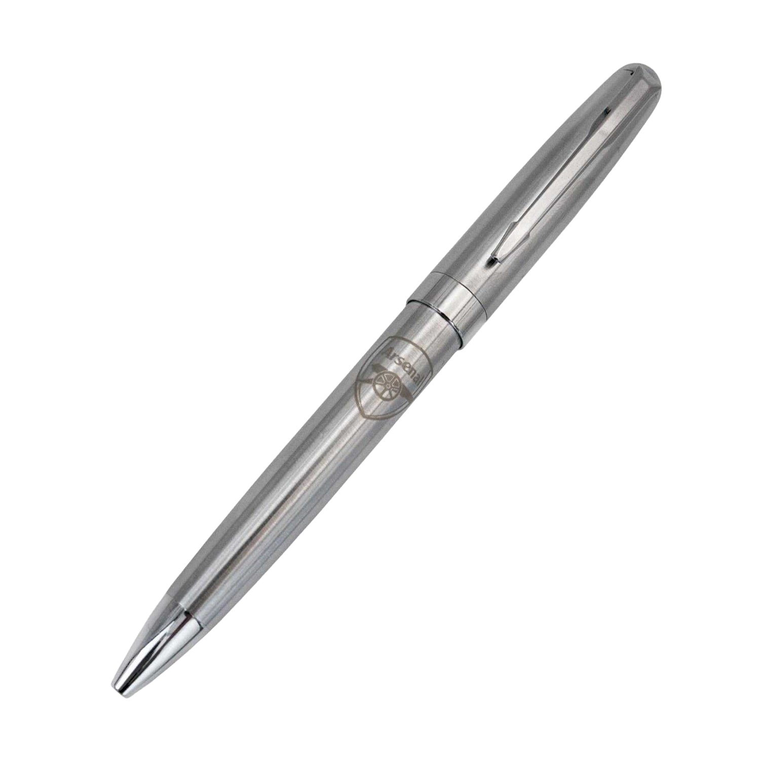 Silver - Back - Arsenal FC Crest Pen Set