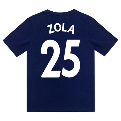 Blue - Side - Chelsea FC Boys Zola 25 Sublimation Short Pyjama Set