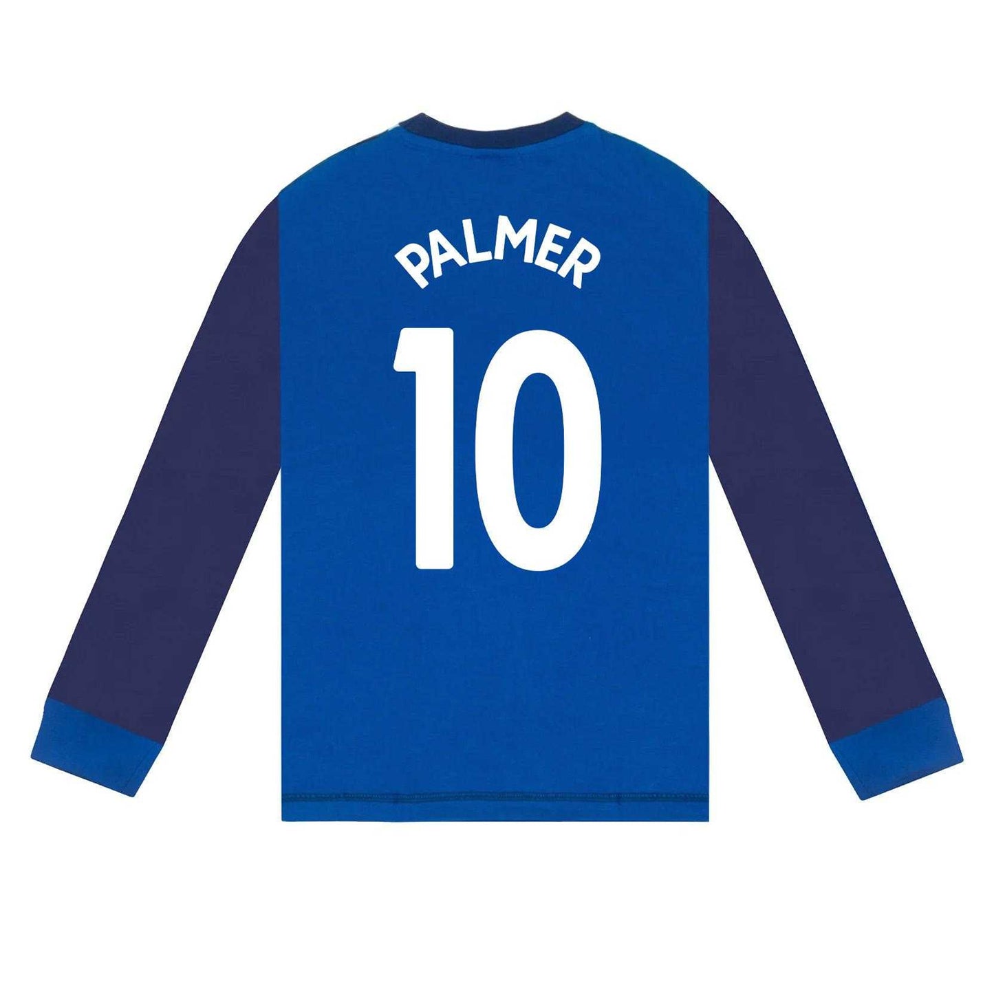 Royal Blue - Side - Chelsea FC Boys Palmer 10 Long-Sleeved Long Pyjama Set