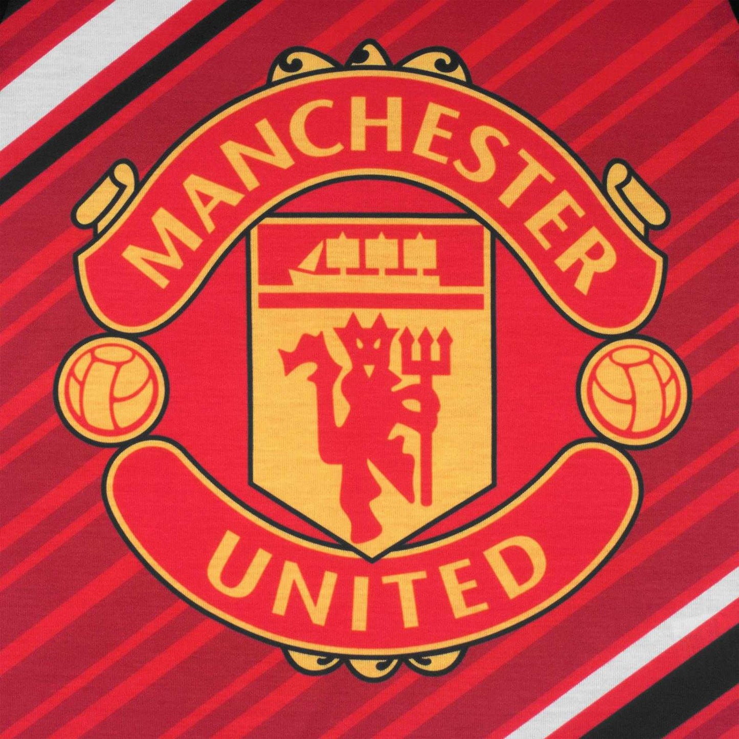 Red-Black - Lifestyle - Manchester United FC Boys Crest Long Pyjama Set