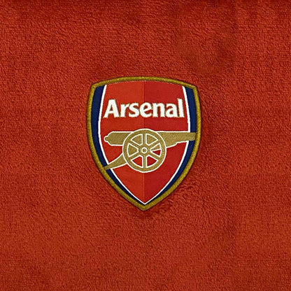 Red - Side - Arsenal FC Childrens-Kids Crest Fleece All-In-One Nightwear